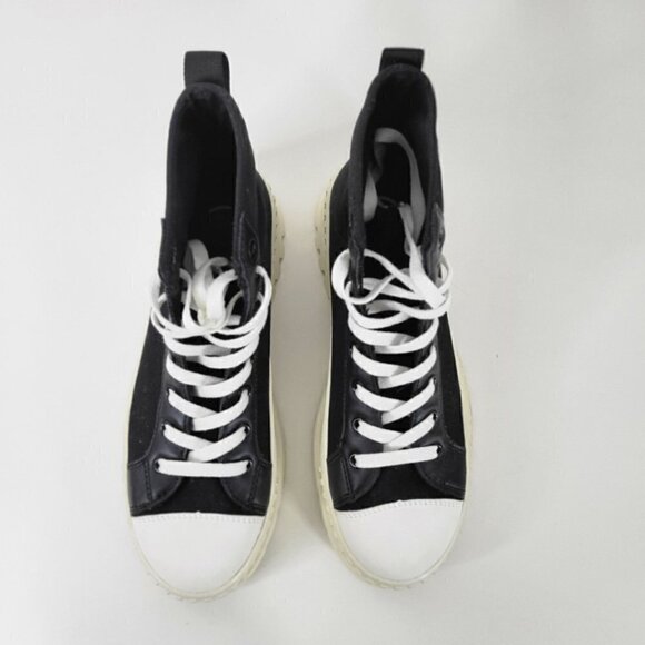 Danika Lace-up High Top Platform Black Sneakers Shoes Women Size 11 - Picture 8 of 16